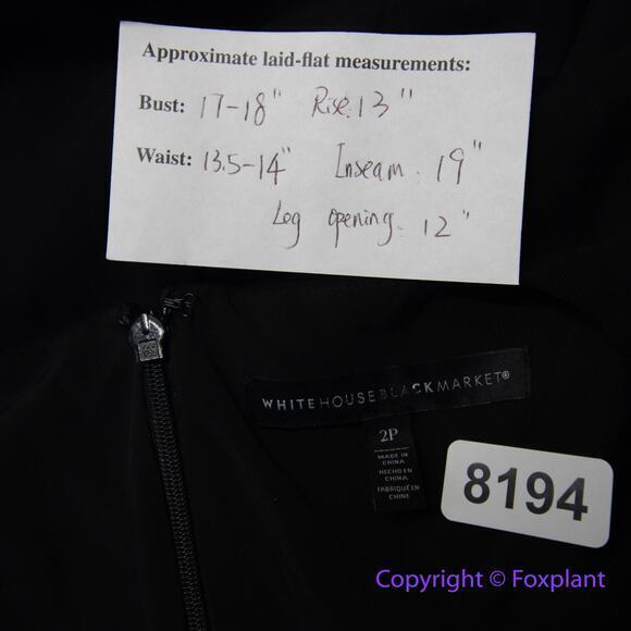 New! White House Black‎ Market Sleeveless Overlay Jumpsuit, 2P - Picture 15 of 16